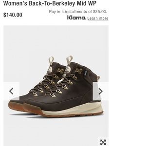 North face Women’s Back-To-Berkeley Mid WP boots